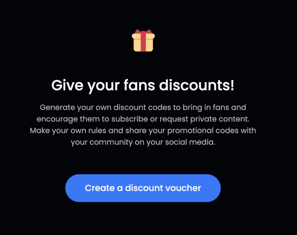 MYM discount code system